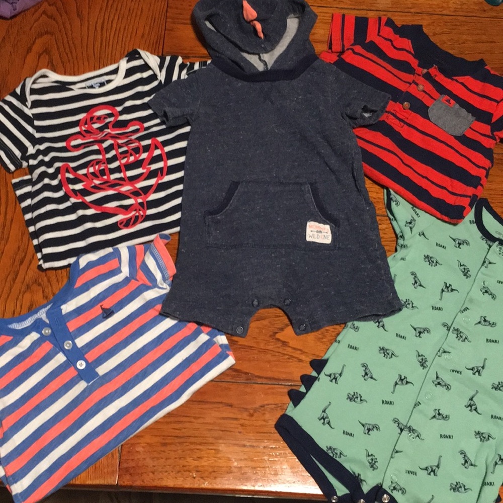 Boys 12 month rompers